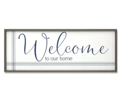 "Welcome" Framed Wall Art