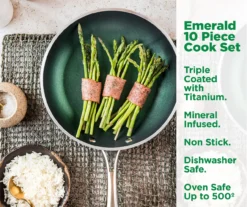 Granitestone Emerald 10-Piece Non-Stick Cookware Set 13 Granitestone Emerald 10-Piece Non-Stick Cookware Set -Cuisinart Store 810529543 3