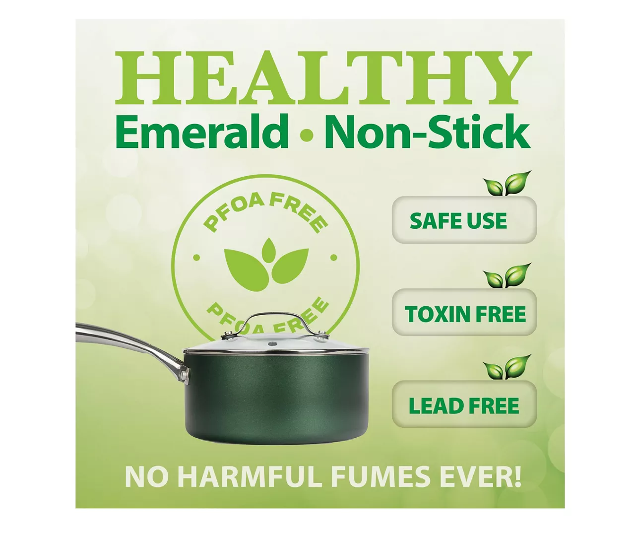 Granitestone Emerald 10-Piece Non-Stick Cookware Set 8 Granitestone Emerald 10-Piece Non-Stick Cookware Set - Image 8