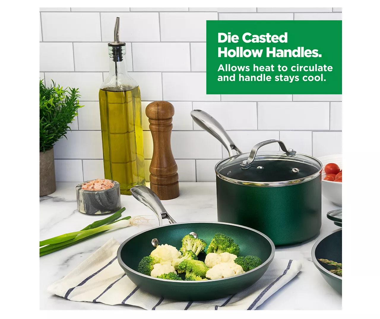Granitestone Emerald 10-Piece Non-Stick Cookware Set 9 Granitestone Emerald 10-Piece Non-Stick Cookware Set - Image 9