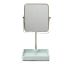 Slate Blue Glaze Square Tray Mirror