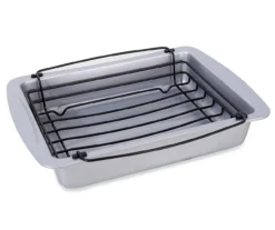 Silver Roast Pan With Rack