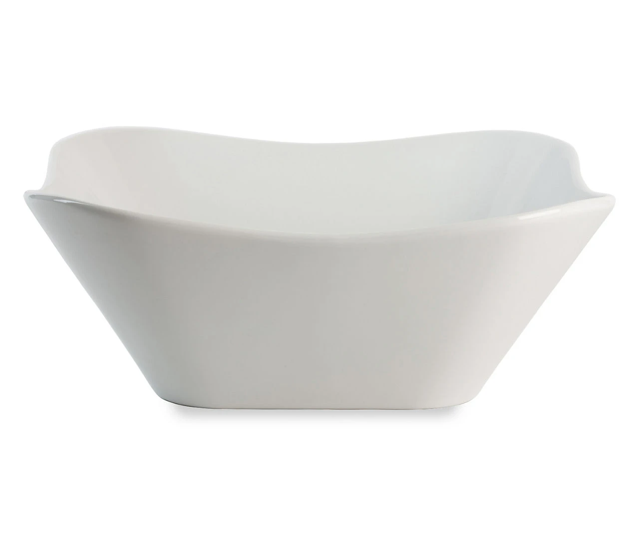 Bliss White Ceramic Square Wave Bowl 1 Bliss White Ceramic Square Wave Bowl