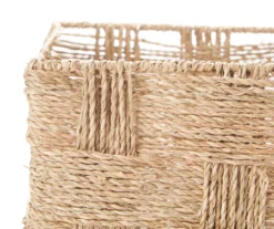 Natural Brown Seagrass Woven Storage Bin, (14.5") -Cuisinart Store 810533793 11