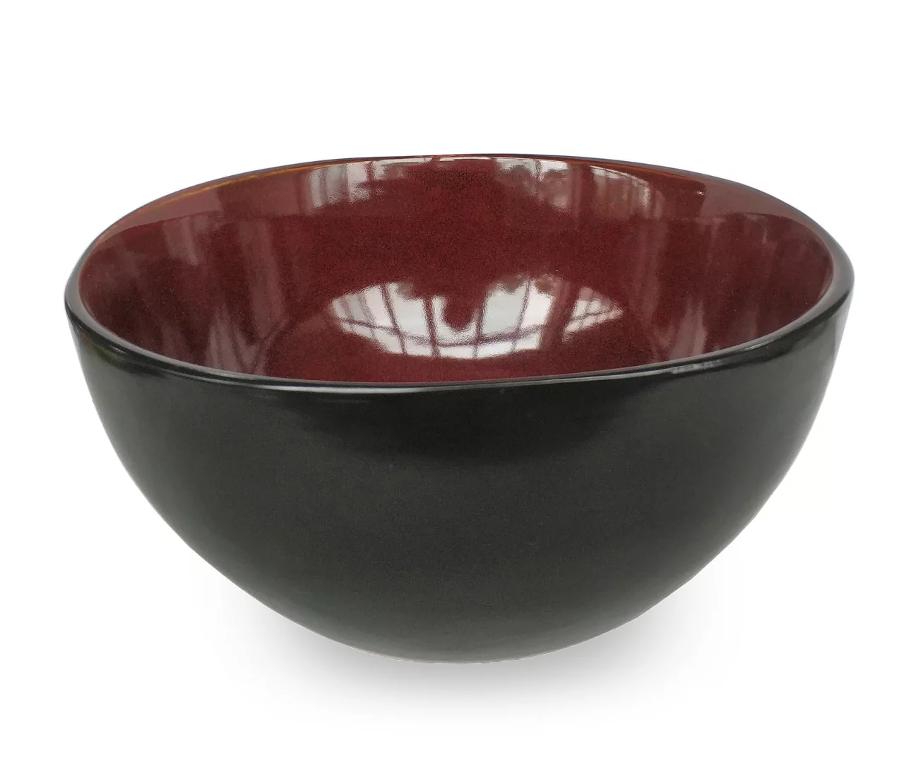 10" Urban Café Red Stoneware Bowl 1 10" Urban Café Red Stoneware Bowl