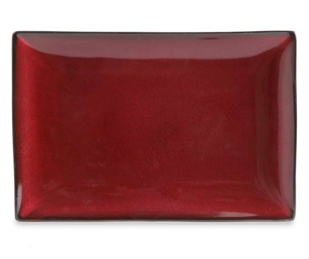 12" Urban Café Red Stoneware Platter 1 12" Urban Café Red Stoneware Platter