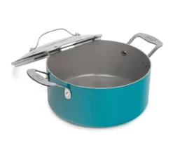 Ocean Blue 5-Quart Aluminum Saucepan With Lid