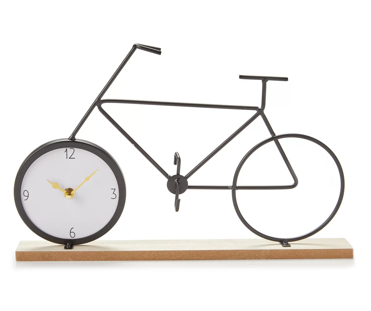 Black Bicycle Tabletop Clock 1 Black Bicycle Tabletop Clock