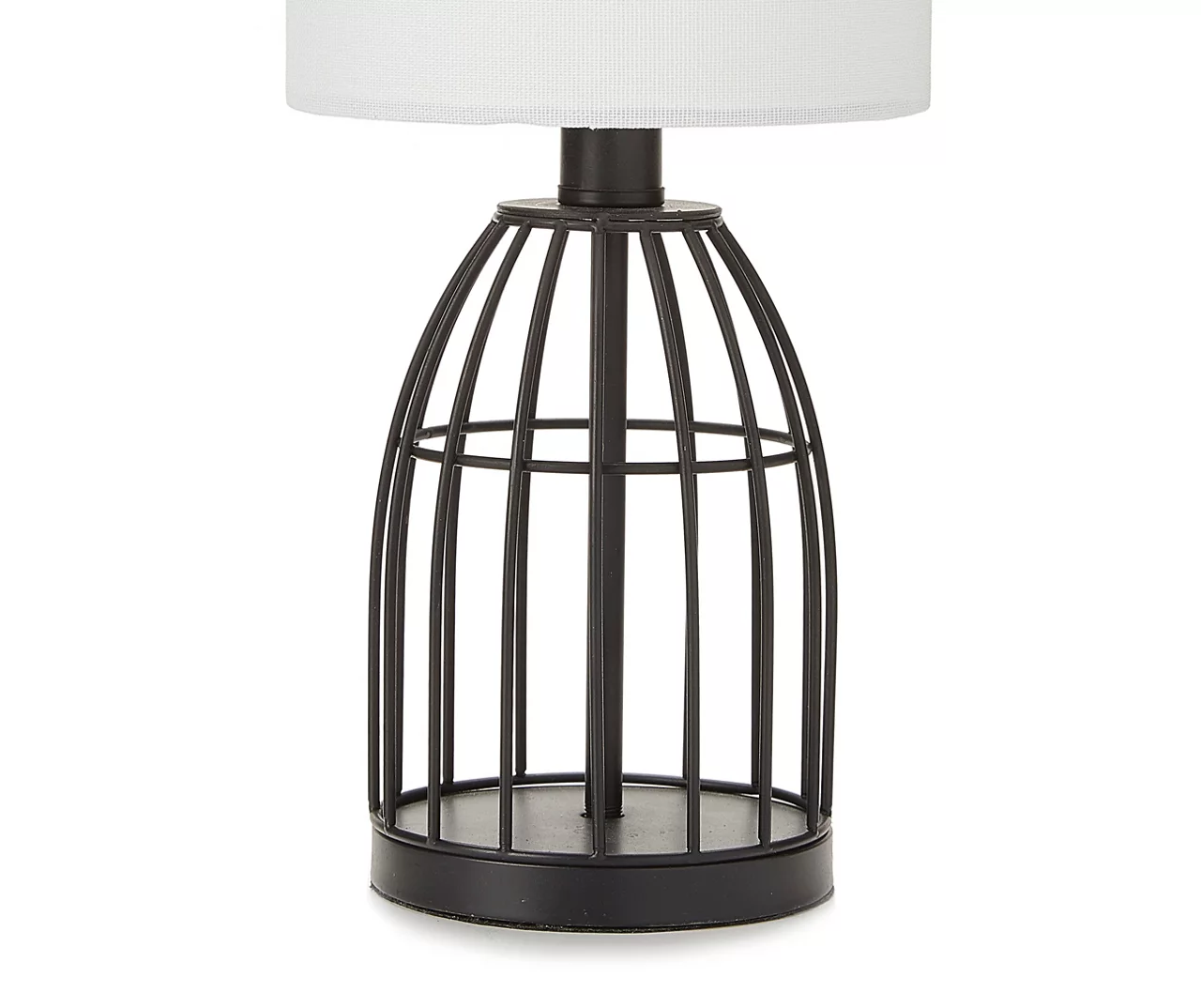 Black Wire Cage Table Lamp With Bulb 2 Black Wire Cage Table Lamp With Bulb - Image 2
