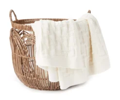 Brown Woven Round Paper & Resin Basket -Cuisinart Store 810535802 3