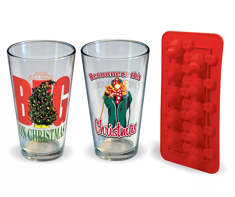 National Lampoon's Christmas Vacation 3-Piece Pint Glass & Ice Cube Tray Set 2 National Lampoon's Christmas Vacation 3-Piece Pint Glass & Ice Cube Tray Set - Image 2