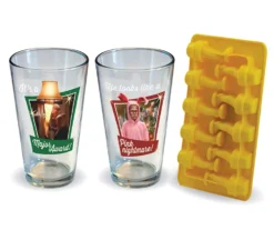 A Christmas Story 3-Piece Pint Glass & Ice Tray Set -Cuisinart Store 810536874 2