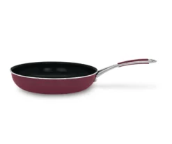 12" Red Aluminum Non-Stick Frying Pan