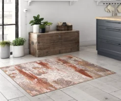 My Magic Carpet Vienna Abstract Washable Area Rug -Cuisinart Store 810537696 2