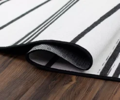My Magic Carpet Stripe Black & White Washable Runner, (2'6" X 7') -Cuisinart Store 810537710 4