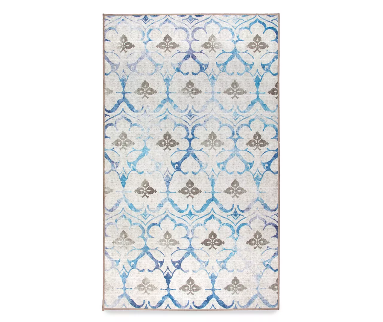 My Magic Carpet Leilani Damask Washable Area Rug 1 My Magic Carpet Leilani Damask Washable Area Rug