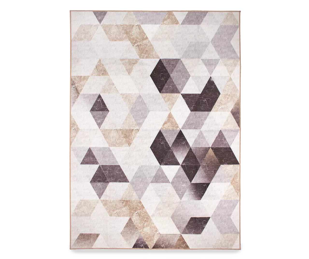 My Magic Carpet Lattice Geometric Neutral Washable Area Rug 3 My Magic Carpet Lattice Geometric Neutral Washable Area Rug - Image 3