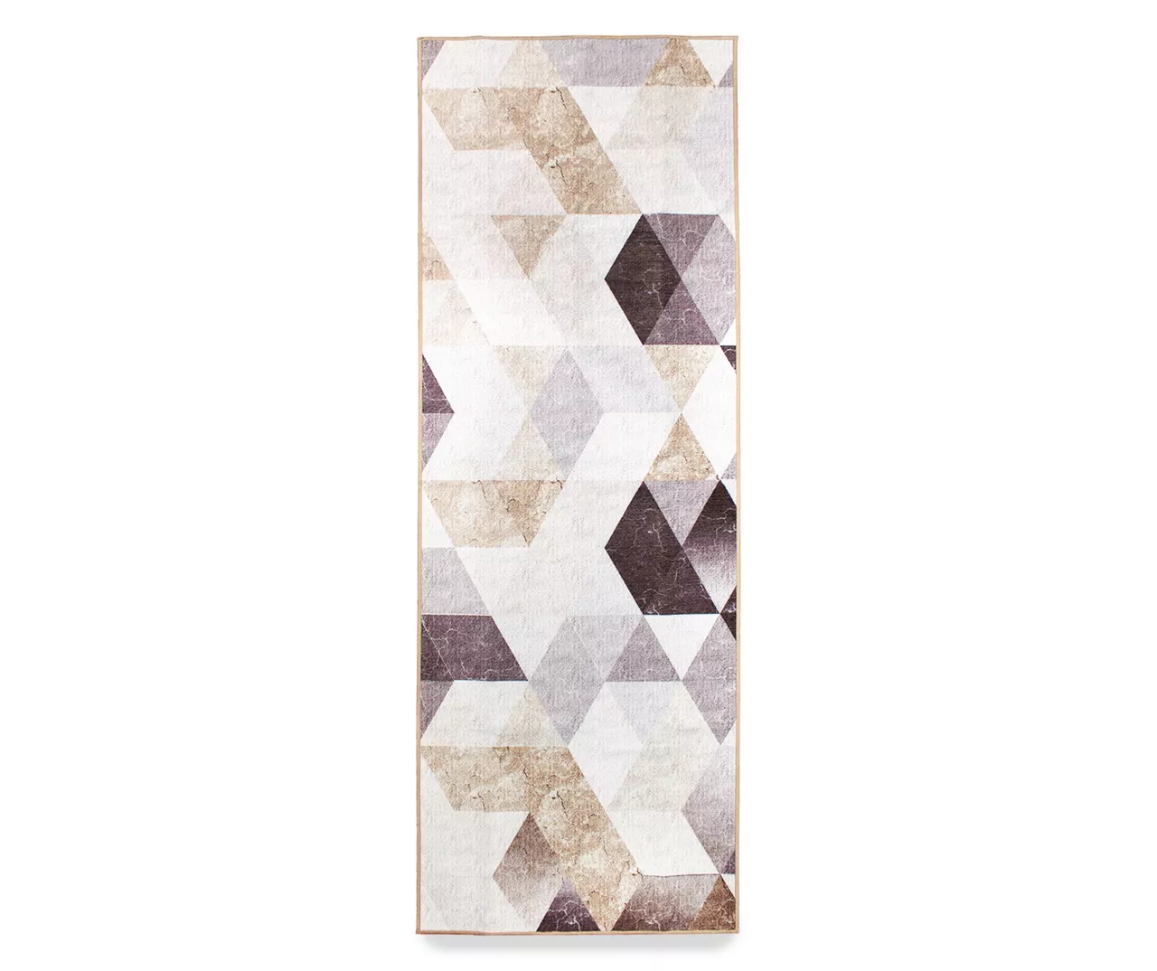 My Magic Carpet Lattice Geometric Neutral Washable Runner, (2'6" X 7') 1 My Magic Carpet Lattice Geometric Neutral Washable Runner, (2'6" X 7')