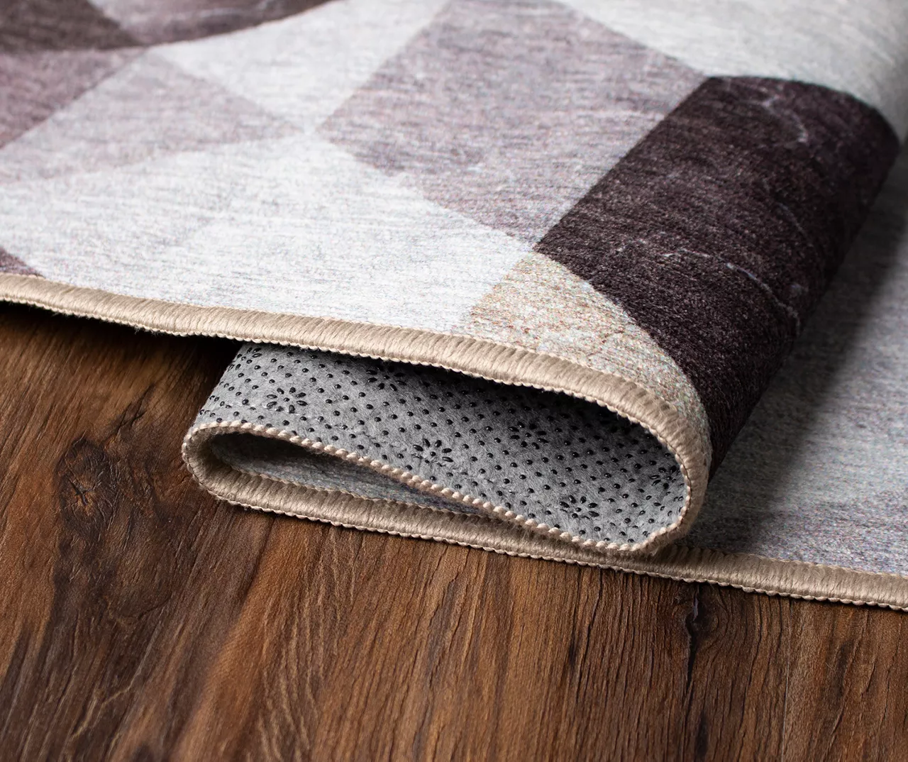 My Magic Carpet Lattice Geometric Neutral Washable Area Rug 13 My Magic Carpet Lattice Geometric Neutral Washable Area Rug - Image 13