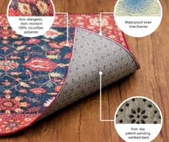 My Magic Carpet Kalini Floral Washable Runner, (2'6" X 7') -Cuisinart Store 810537752 7