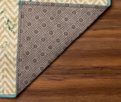 My Magic Carpet Hazel Chevron Teal Washable Area Rug -Cuisinart Store 810537754 4