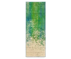 My Magic Carpet Hazel Chevron Teal Washable Area Rug -Cuisinart Store 810537755 1