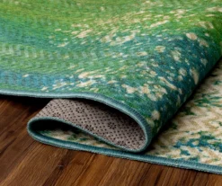 My Magic Carpet Hazel Chevron Teal Washable Runner, (2'6" X 7') -Cuisinart Store 810537755 4 1