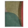 My Magic Carpet Cove Green Washable Area Rug, (5' X 7')