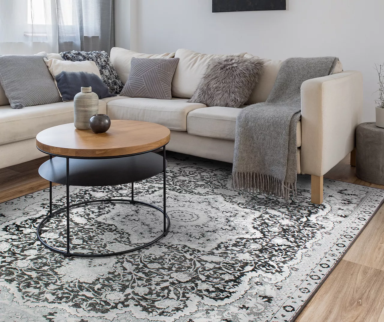 My Magic Carpet Parviz Gray Washable Area Rug 20 My Magic Carpet Parviz Gray Washable Area Rug - Image 20