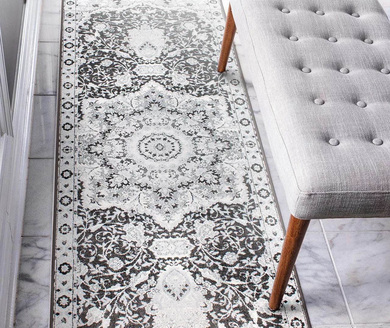 My Magic Carpet Parviz Gray Washable Area Rug 13 My Magic Carpet Parviz Gray Washable Area Rug - Image 13