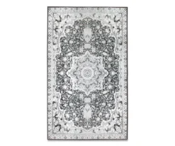 My Magic Carpet Parviz Gray Washable Area Rug