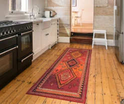 My Magic Carpet Phoenix Kilim Garnet Washable Area Rug -Cuisinart Store 810537783 2