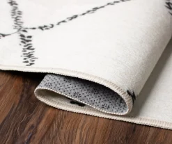 My Magic Carpet Medina Moroccan Diamond Ivory Washable Runner, (2'6" X 7') -Cuisinart Store 810537788 4