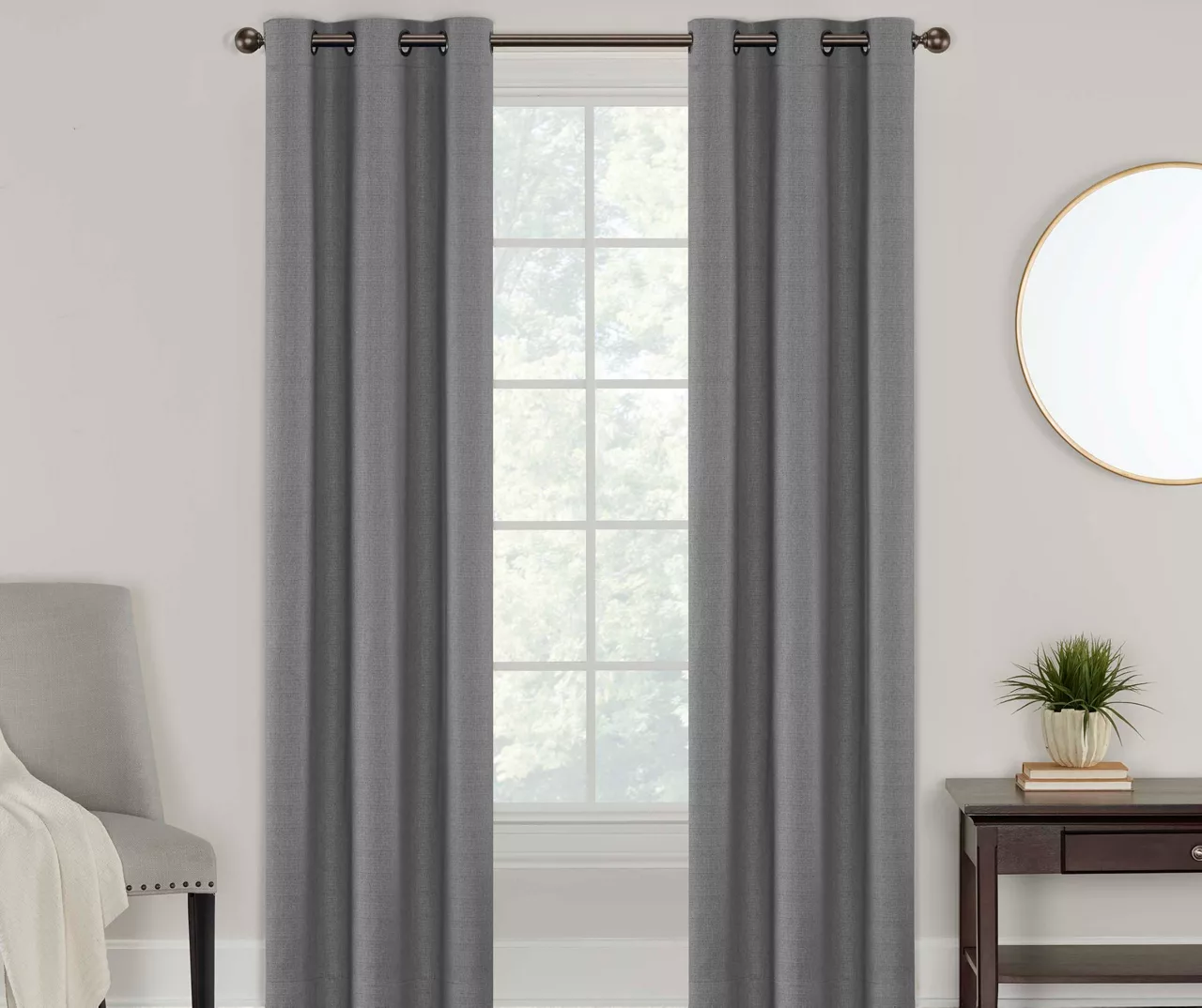 Eclipse Powell Blackout Grommet Curtain Panel Pair 4 Eclipse Powell Blackout Grommet Curtain Panel Pair - Image 4