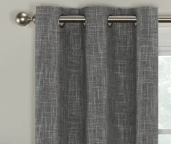 Eclipse Alec Crosshatch Blackout Grommet Curtain Panel Pair -Cuisinart Store 810538081 1