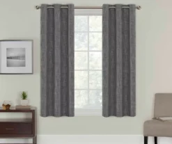Eclipse Alec Crosshatch Blackout Grommet Curtain Panel Pair -Cuisinart Store 810538081