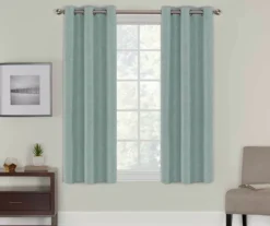 Eclipse Alec Crosshatch Blackout Grommet Curtain Panel Pair -Cuisinart Store 810538087