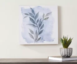 Blue Watercolor Floral Wrapped Canvas 6 Blue Watercolor Floral Wrapped Canvas -Cuisinart Store 810538440 2