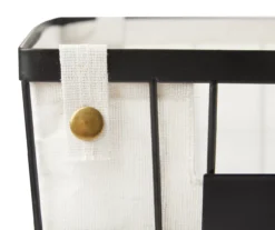 White & Black Wire Bin With Chalkboard Label -Cuisinart Store 810538654 3