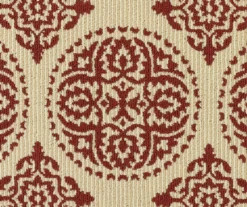 Red & White Medallion Accent Rug, (20" X 34") -Cuisinart Store 810539126 2