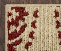 Red & White Medallion Accent Rug, (20" X 34") -Cuisinart Store 810539126 4