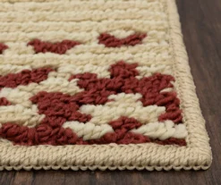 Red & White Medallion Accent Rug, (30" X 46") -Cuisinart Store 810539128 3