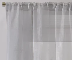 Real Living Sheer Plaid-Weave Curtain Panel 9 Real Living Sheer Plaid-Weave Curtain Panel -Cuisinart Store 810541523 3