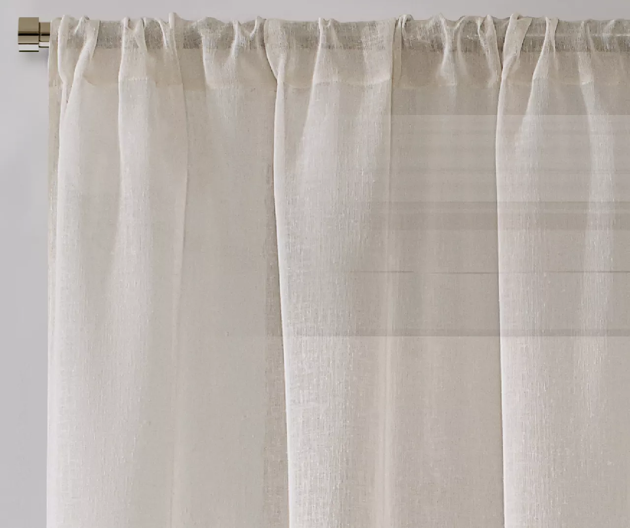 Real Living Bayview Textured Rod Pocket Sheer Curtain Panel 6 Real Living Bayview Textured Rod Pocket Sheer Curtain Panel - Image 6