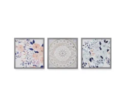 Summer Bliss 3-Piece Gel-Coated Wall Art Set