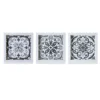 Black & White Tiles 3-Piece Gel-Coated Wall Art Set