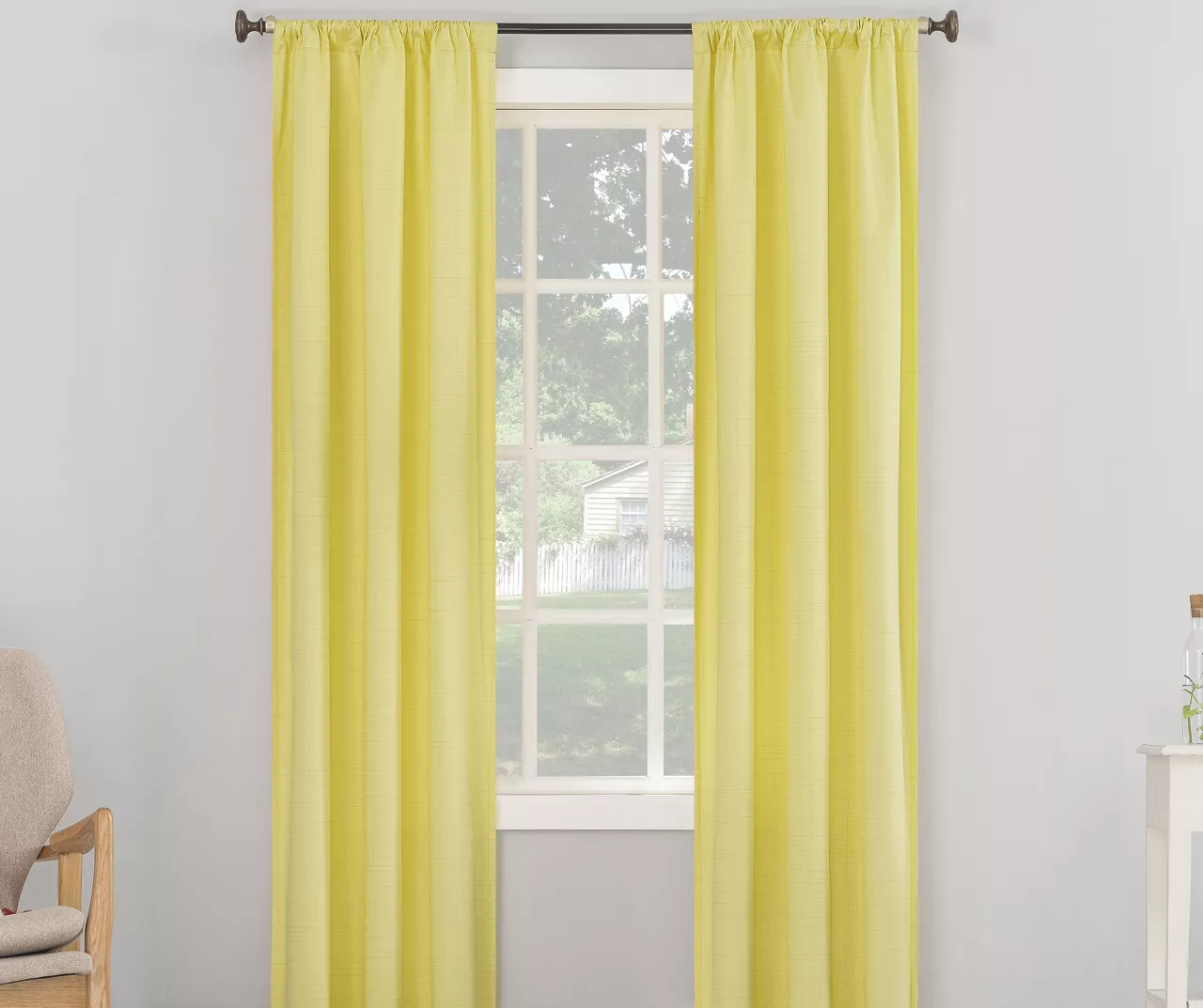 Real Living Reggie Textured Blackout Rod Pocket Curtain Panel 8 Real Living Reggie Textured Blackout Rod Pocket Curtain Panel - Image 8