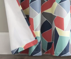 Turquoise Fraction Print Ashby Blackout Rod Pocket Curtain Panel, (84") 6 Turquoise Fraction Print Ashby Blackout Rod Pocket Curtain Panel, (84") -Cuisinart Store 810542219 2