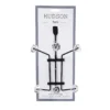 Hudson Home Black Crystal Over-The-Door 6-Hook Rack