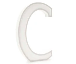 Monogram Gray Wash Tabletop Letter Plaque 32 Monogram Gray Wash Tabletop Letter Plaque -Cuisinart Store 810544005 1